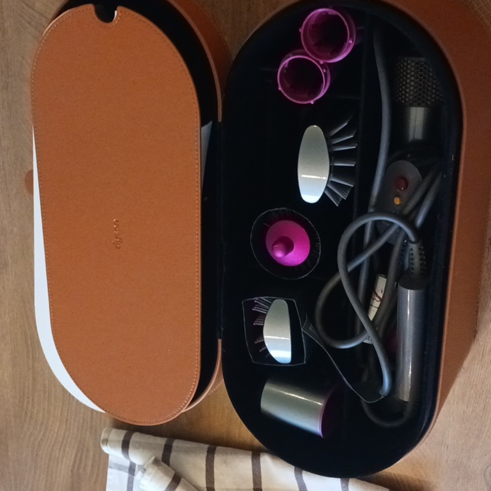 Dyson Hair Styling Set with Pink and Silver Accents
